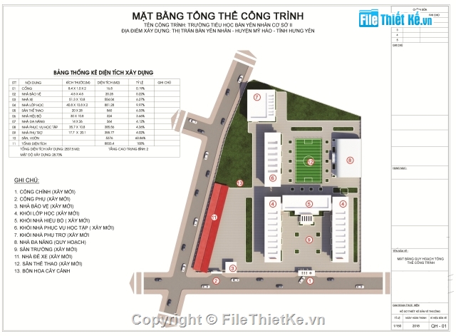 vẽ trường học 8.4x47.7m,bản vẽ trường học 2 tầng,trường tiểu học bần Yên nhân,thiết kế trường tiểu học